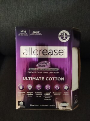 AllerEase King Size Ultimate Zippered Mattress Protector White