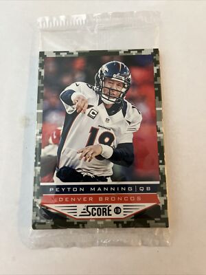 2013 Score Broncos Commemorative Giveaway Ft HOF Peyton Manning- Still Sealed!