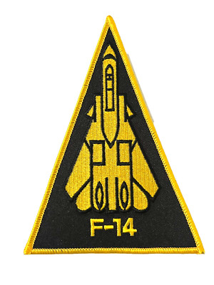 U.S. NAVY F-14 TOMCAT 6-INCH YELLOW PATCH (N7)