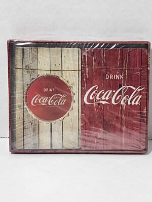 Coca Cola playing cards C.R. Gibson NIP coke novelty Americana set of 2 decks