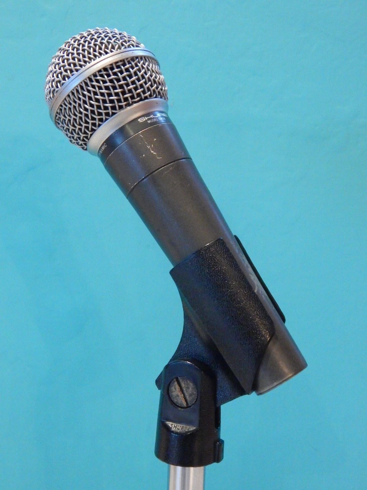Vintage 1980S Shure SM58 Microphone And Accessories USA Electro Voice Astatic