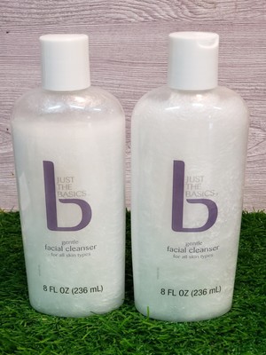 2x Just the Basics Gentle FACIAL CLEANSER - all skin types - 236ml/8 Fl Oz