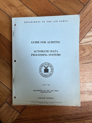 Department Of The Air Force , Guide For Auditing, Automatic Data Processing   