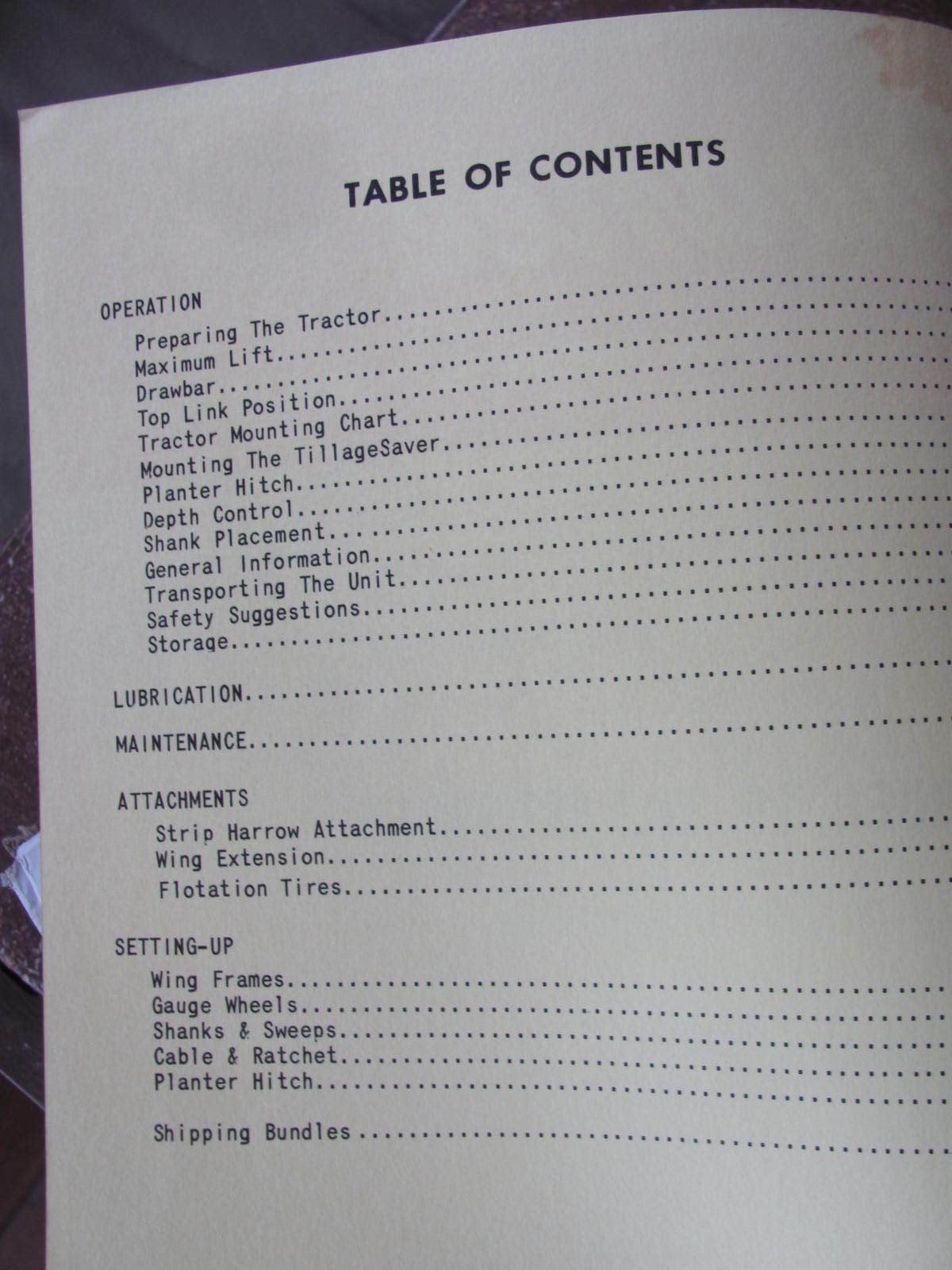 Kewanee Model 20 Tillagesaver Owners  Manual