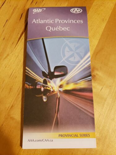 AAA ALANTIC PROVINCES QUEBEC CANADA Travel Road Map Vacation Roadmap 2021 CAA