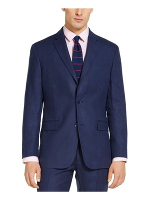 

TOMMY HILFIGER Мужская однобортная куртка темно-синего цвета, Navy, TVTR1AS00014