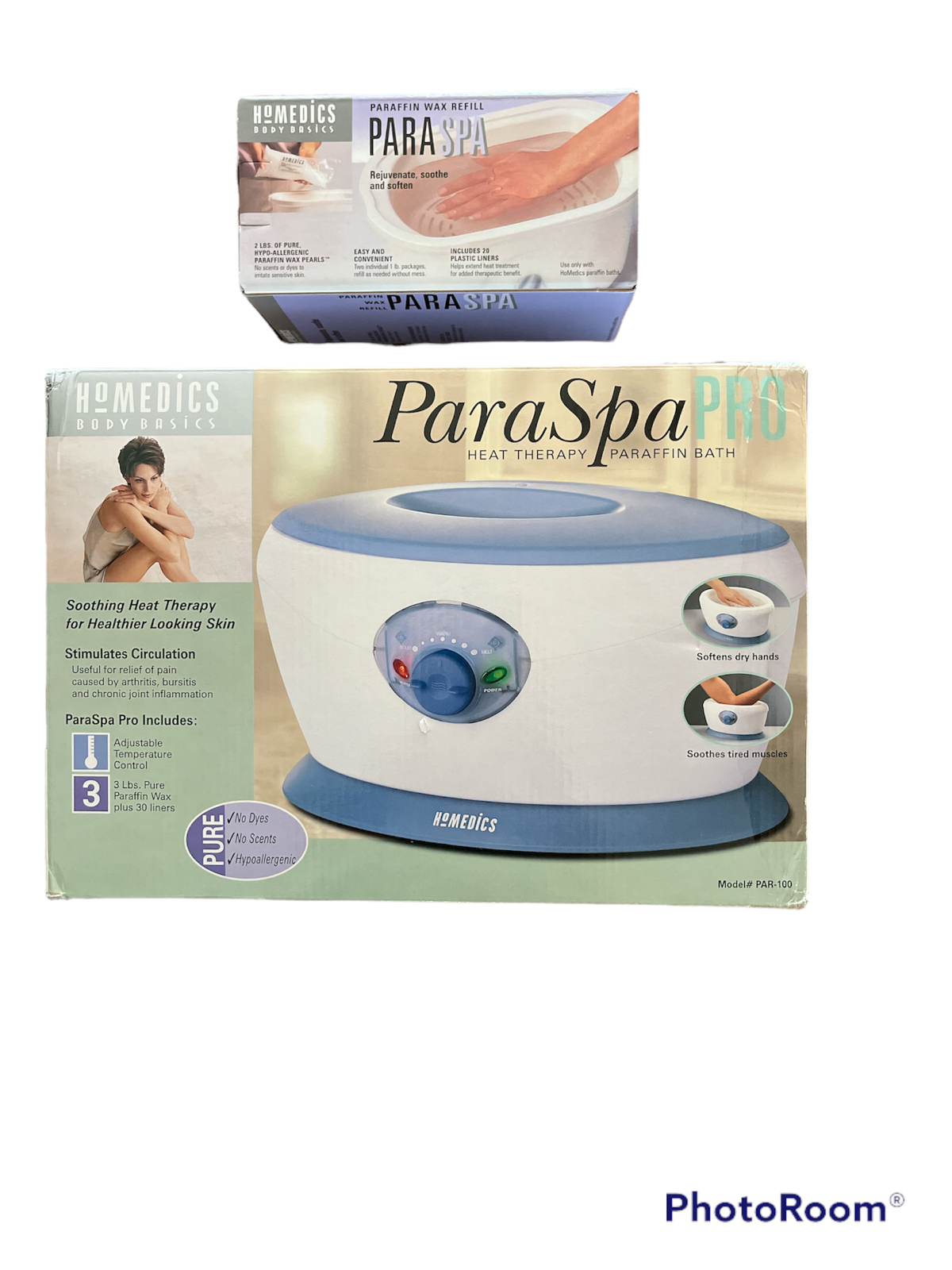 Homedics ParaSpa Pro Heat Therapy Paraffin Bath + Paraffin Ref...