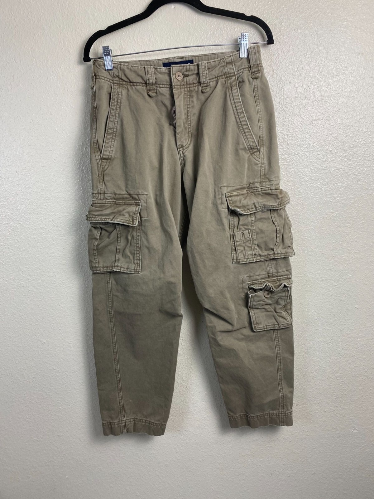Abercrombie & Fitch Men Loose Cargo Pants Size 28x28 25