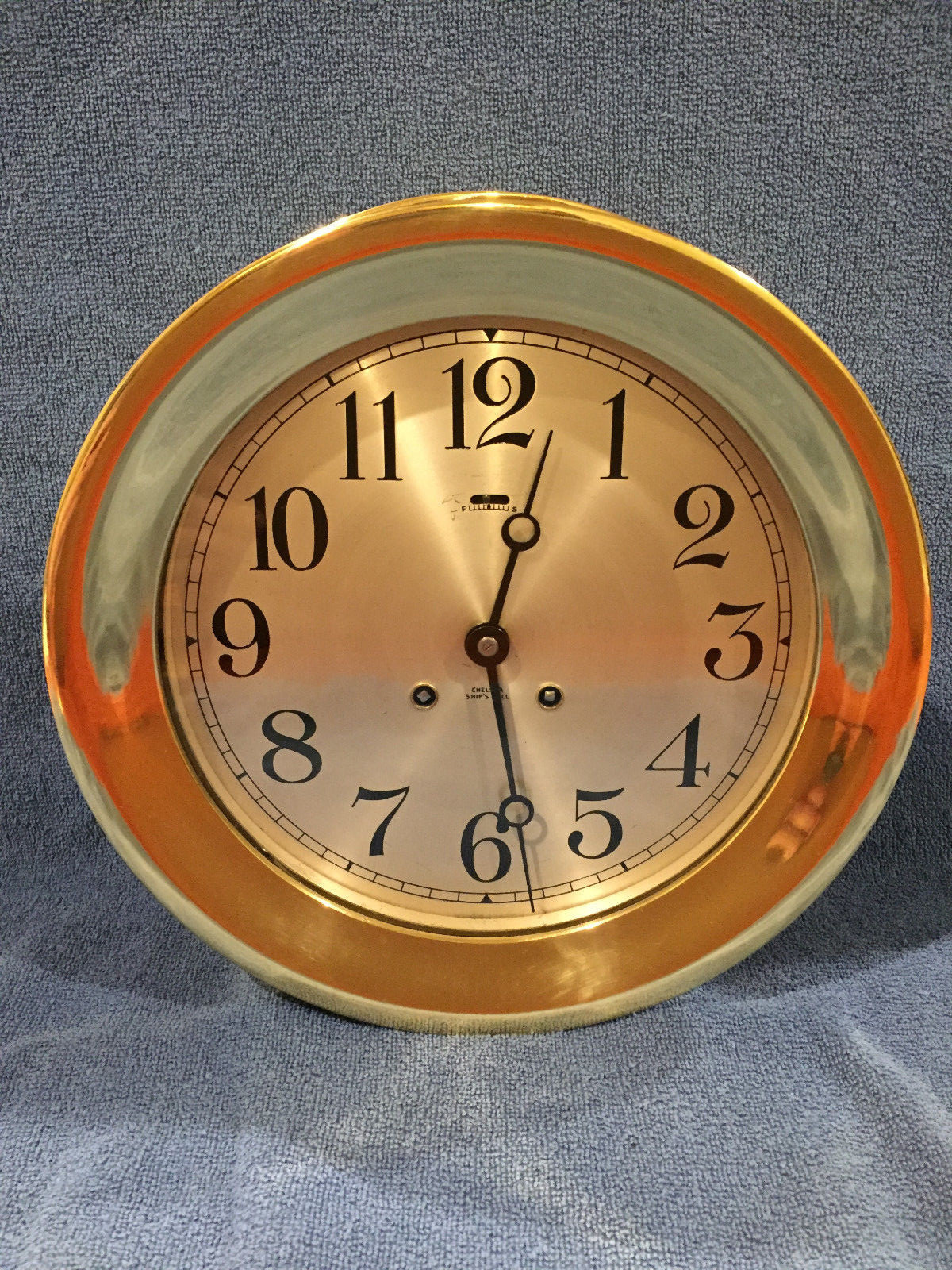 **Fully Restored** LARGE Chelsea Ships Bell Clock
