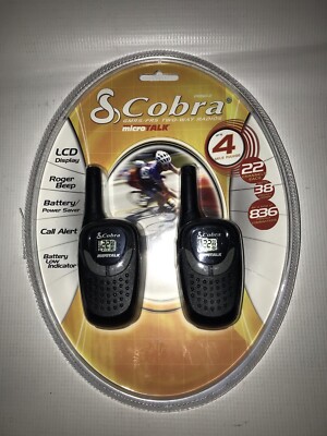 Cobra Microtalk PR150-2 Two-way Radio. 4 Mile Range Brand New
