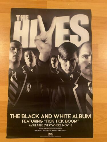 HIVES The Black and White Album 14" x 22" Promo Poster Swedish Garage Rock NME