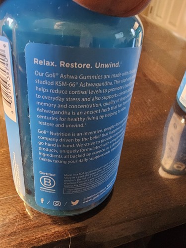 LOT of 2 BOTTLES Goli Nutrition Ashwagandha Gummies - 120 Count EXP 09/2026