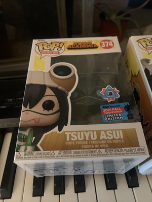Funko Pop MHA Bundle Hero killer Stain 636 Tsuyu Asui 374 W/Protector