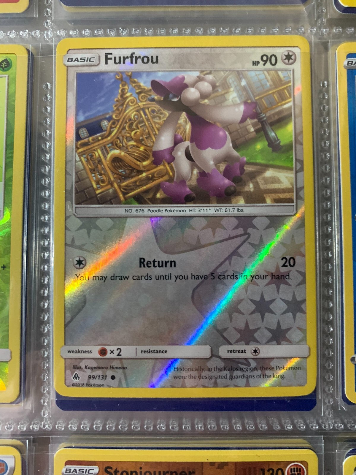 Furfrou - 99/131 - Common - Reverse Holo x1 - NM-Mint - SM Furfrou - 99/131 - Common - Reverse Holo x1 - NM-Mint - SM