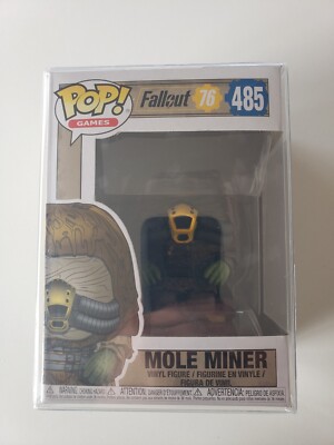 Funko Pop Mole Miner Fallout 76 #485 Vinyl Figure With P/P