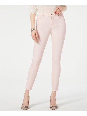 

7 FOR ALL MANKIND Женские розовые узкие брюки с карманами на молнии Размер: 30 Талия, Розовый, AU8229894A