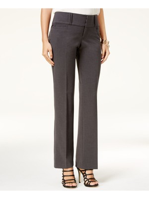 

Женские серые брюки на молнии BCX Heather Wear для работы, широкие брюки для юниоров, Серый, 4058H92