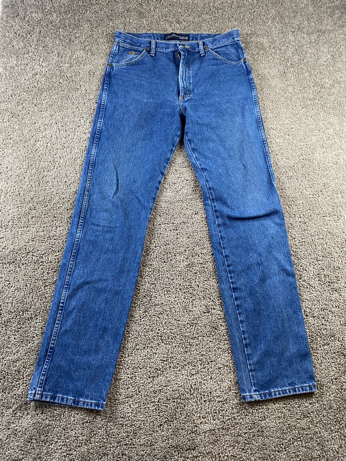 Mens 32 Blue Denim George Strait Cowboy Cut 13mgshd 32x36