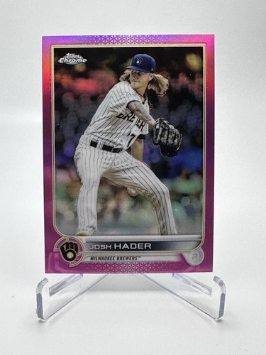 Josh Hader PINK REFRACTOR SP 2022 Topps Chrome #119 | eBay
