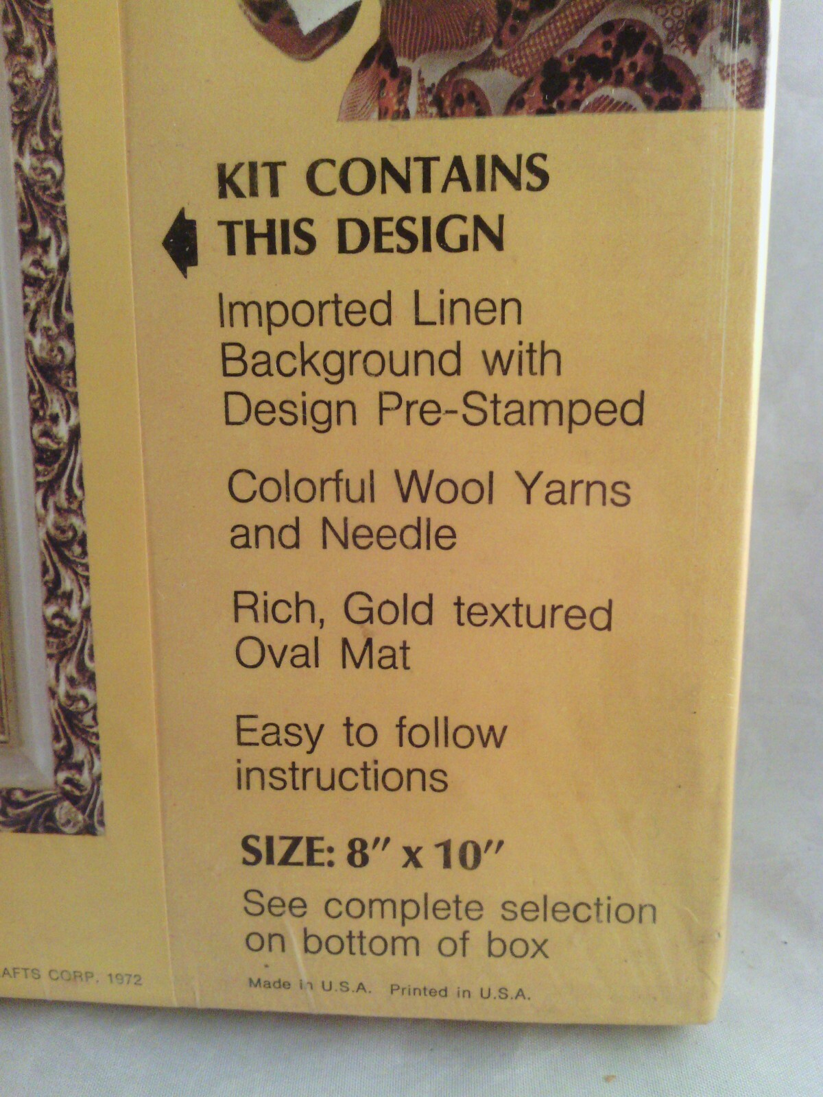 Vintage 1972 General Crafts Crewel Stitchery Kit - 8