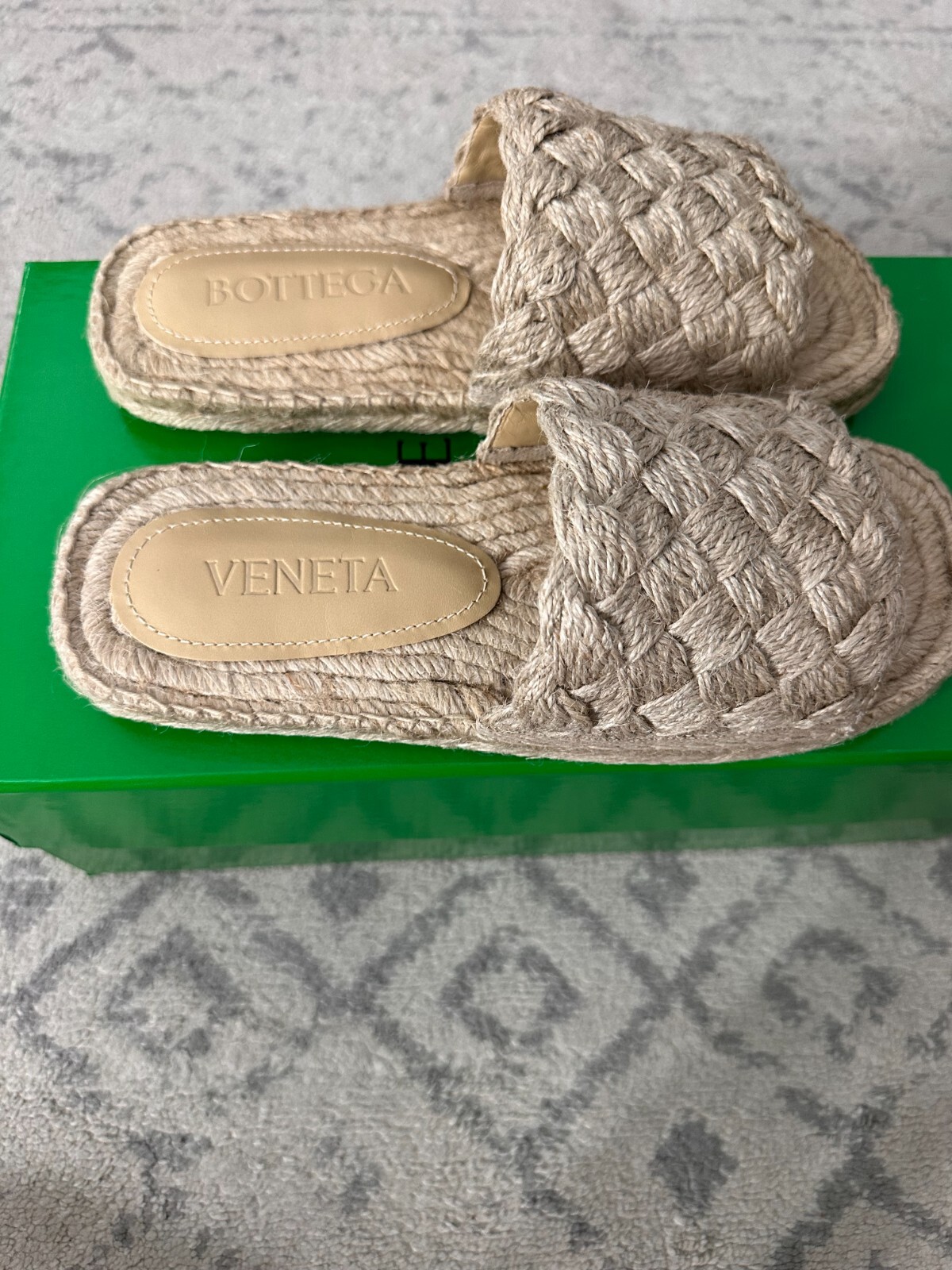 Pre-owned Jack Bottega Veneta - Women's  Espadrille Sandals - Orig. $790 In Beige