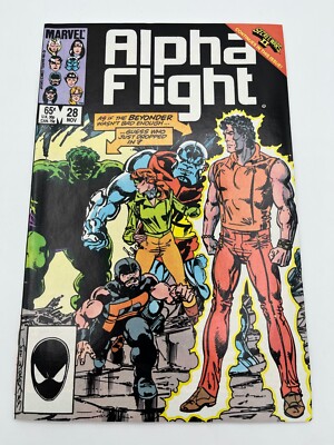 Alpha Flight #28 Marvel Comics 1984 Secret Wars II Continues Pre-Owned Very Good