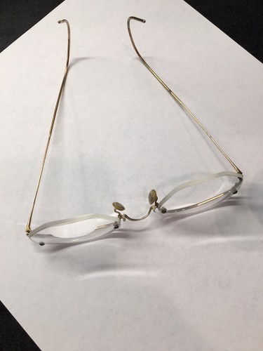 Antique Vintage Gold Filled Glasses For Cosplay Movie Props