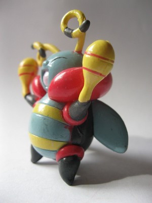 VOLBEAT stamped B. China solid plastic Pokemon about 2 inches tall