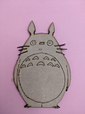 totoro  cut out shape mdf  100mm