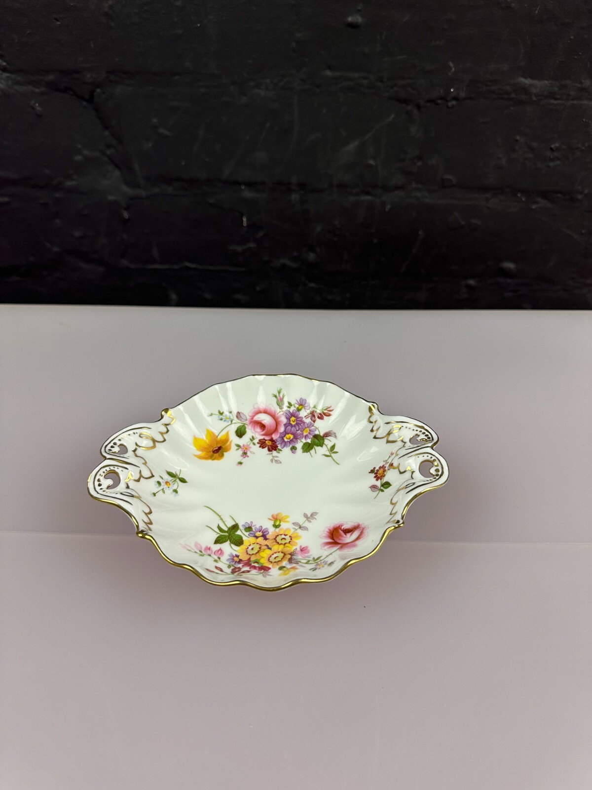Royal Crown Derby Posies Footed Duchess Sweet Tray 16 cm XLIX 1986 1st Quality