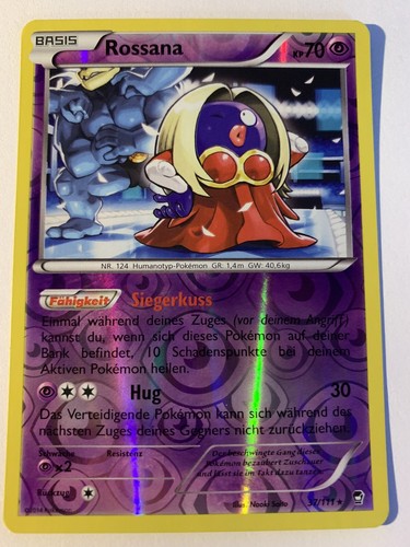 Pokemon Rossana 37111 Fliegende Fäuste Reverse Holo Rare DE NM-Mint