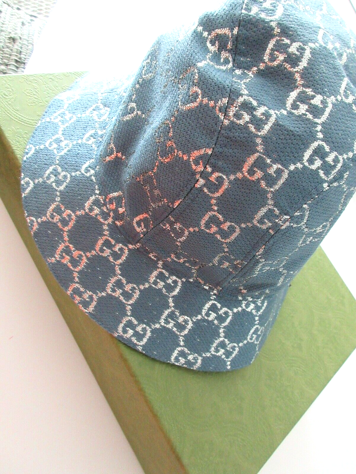 帽子 GUCCI GG Lame Bucket Hat 631951 GUCCI 631951 GG lame Bucket hat bob hat cotton WhiteBased | eBay