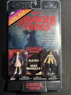 Netflix's Stranger Things - Eleven & Mike Wheeler 3'' w/Comic and Display Stand