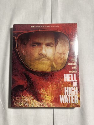 HELL OR HIGH WATER (4K UHD, Blu-Ray, Digital, Limited Edition STEELBOOK) NEW