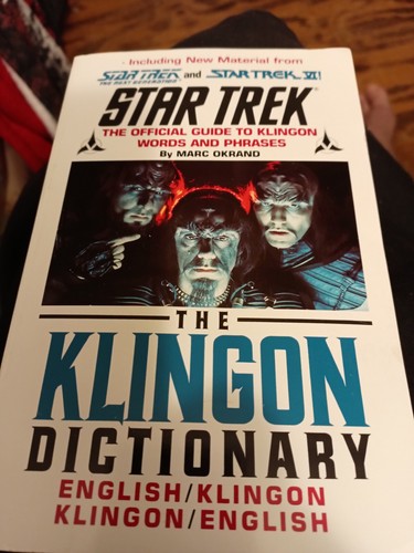 The Klingon Dictionary (Star Trek) - Paperback By Okrand, Marc - GOOD ...