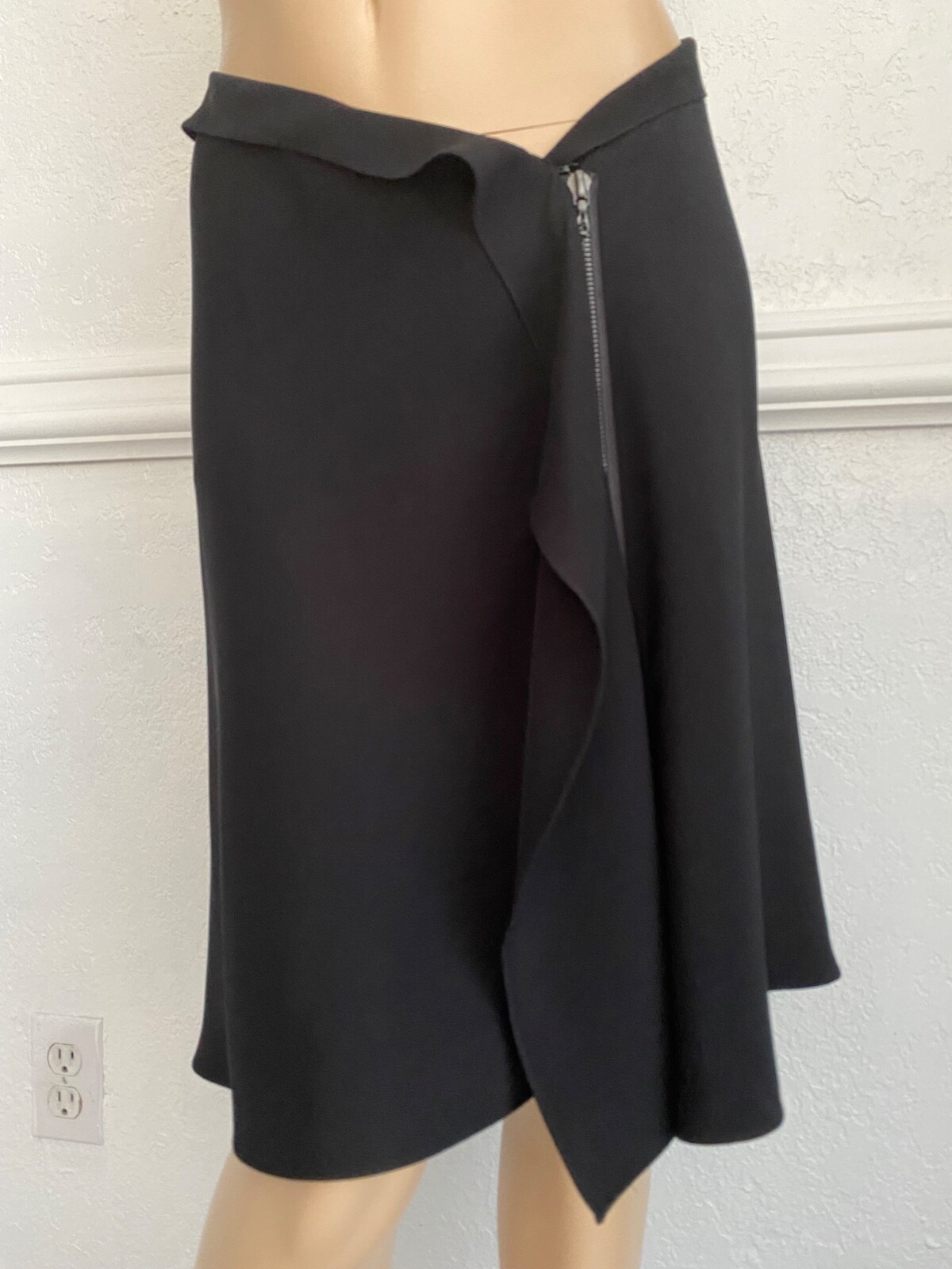 最終Maison De Vacances Flare Skirt COUP DE FOUDRE LOOK 2 – Light blue denim pleated mini skirt