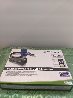 BRAND NEW Trendnet 54 Mbps 802.11g Wireless USB 2.0 Adapter Model TEW-424UB