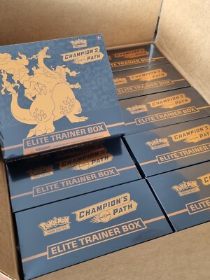 Champion's Path Elite Trainer Box Case Sealed - 10x Sealed ETB SWSH3.5 Pokemon