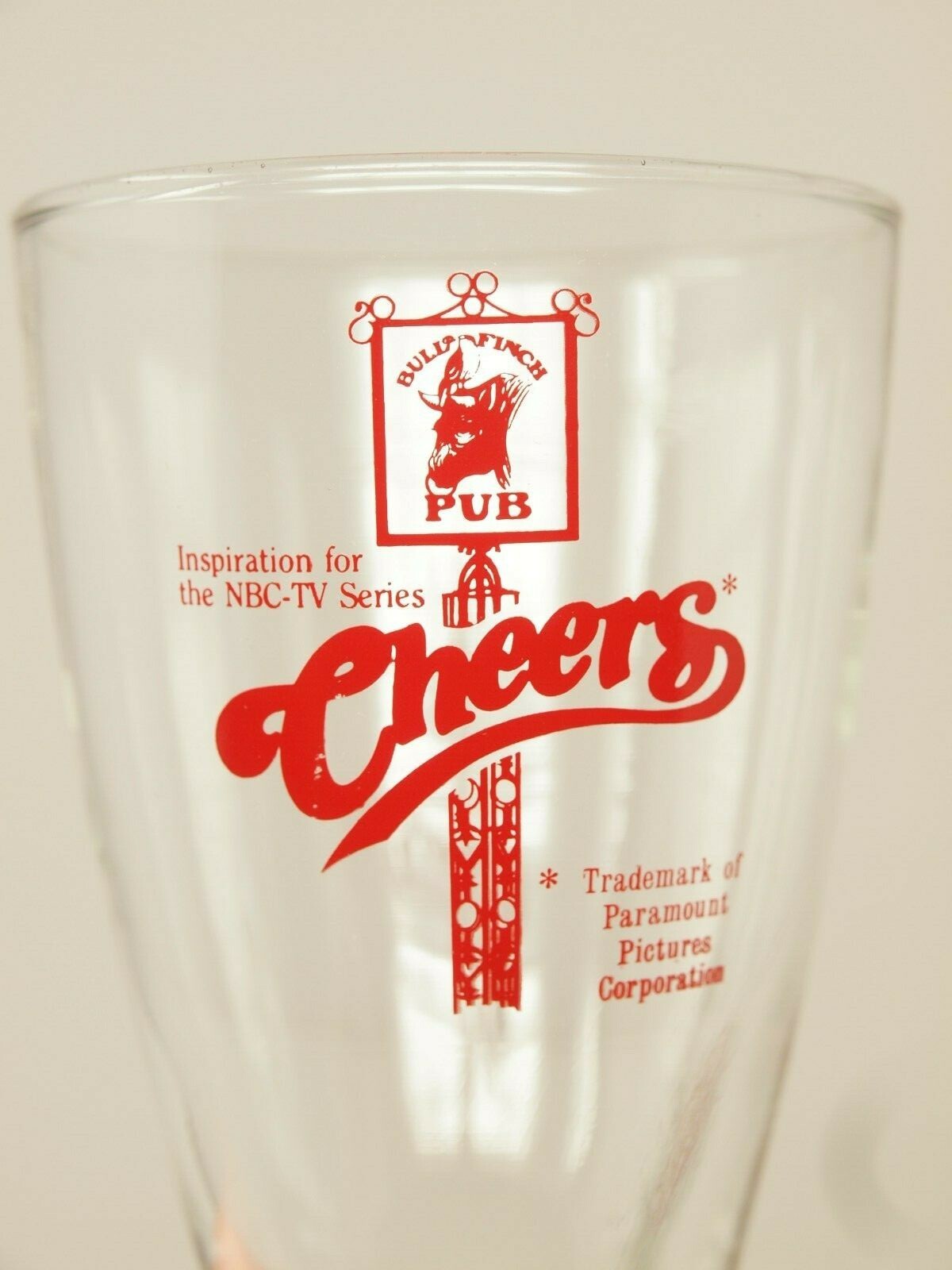 lot 2 Bull & Finch Pub CHEERS beer glasses ~ 6
