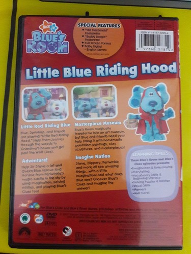 Blue&#039;s Clues - Blue&#039;s Room - Little Blue Riding Hood (DVD) LIKE NEW 97368518742 | eBay