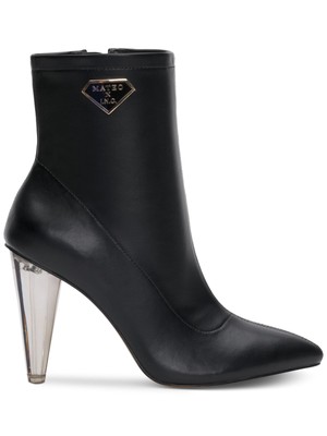 Женские черные ботильоны на шпильке MATEO BY INC с супинатором Luisa с острым носком, 5,5 М