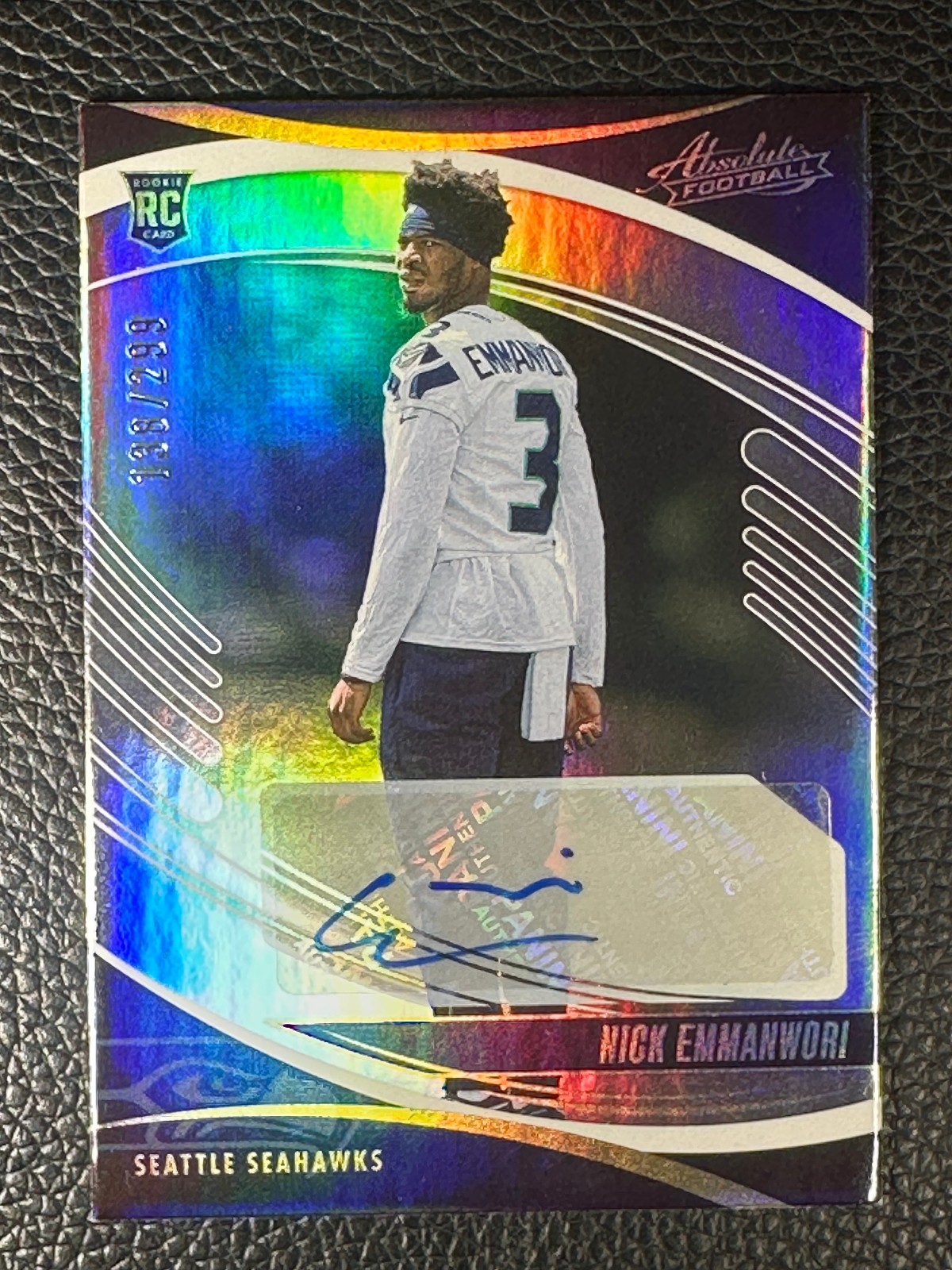 2025 Panini Absolute #163 Nick Emmanwori 138/299 Auto RC Rookie
