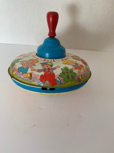 Spinning Top Vintage Ohio Art Tin Litho 