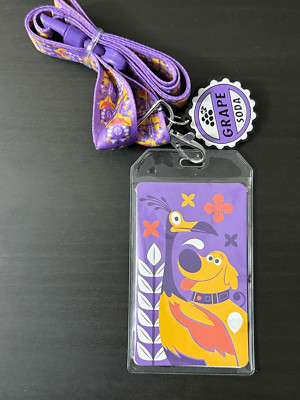 Loungefly Disney Pixar Up Dug & Kevin Allover Print Lanyard