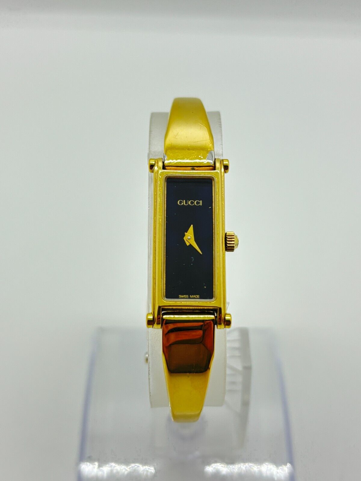 GUCCI 1500 Watch Gold Parl Dial QZ Women's Bangle Wrist GUCCI 1500 Watch Gold Parl Dial QZ Women's Bangle Wrist