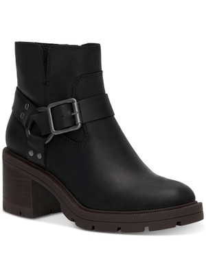 Женские черные ботильоны Slyvin из миндальной кожи с кольцом на ремешках LUCKY BRAND, 12 М