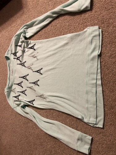 Justice Aqua Size 12 Sweatshirt Lightweight