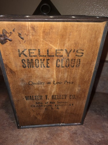 Bee Smoker Kelley's Smoke Cloud Vintage Antique Made in Clarkson, Kentucky A+