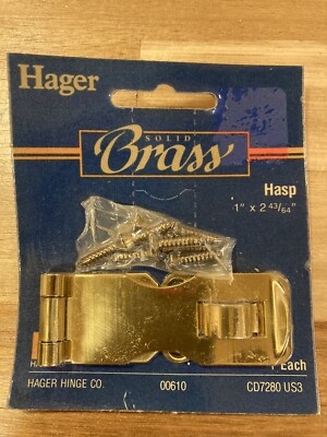 Vintage Hagar Hasp 1 x2-43/64 . No 00610  