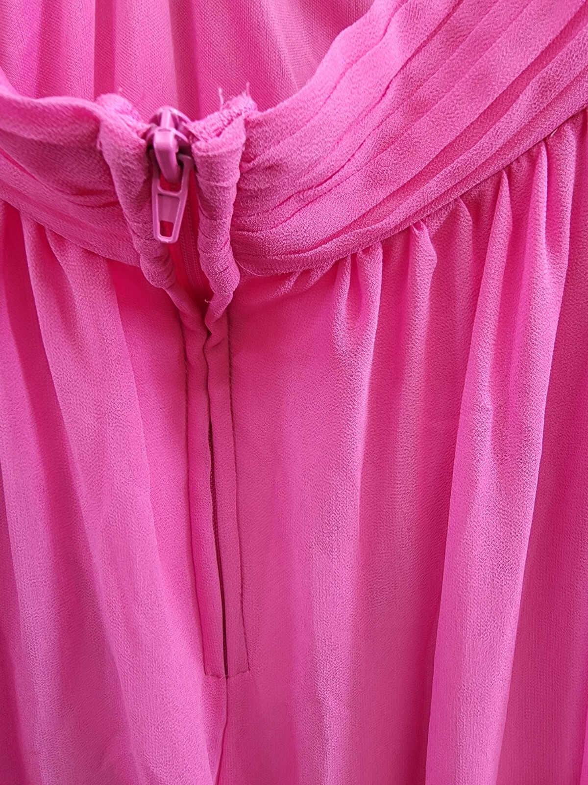 B. Darlin Ruffled Lace-Up-Back Gown Juniors 15/16 Bubblegum Sleeveless Back Zip - Picture 14 of 16